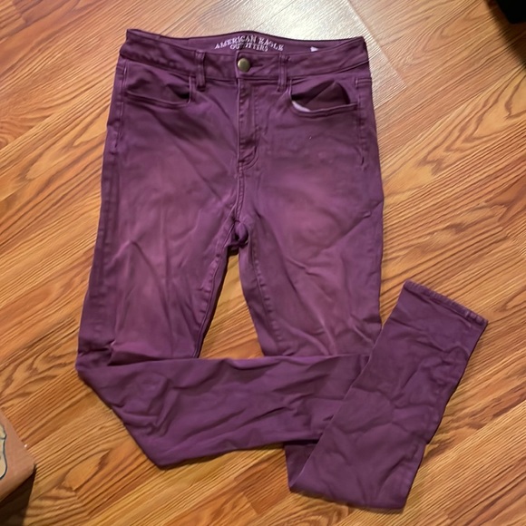 American Eagle Outfitters Maroon pants (stretch) - Picture 1 of 1